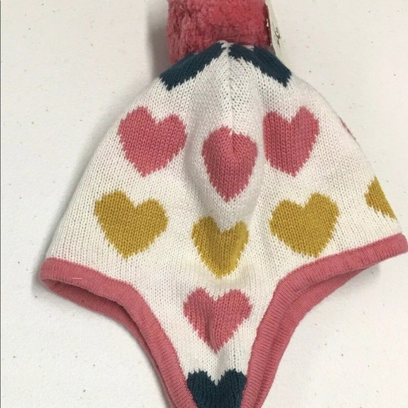 Tucker + Tate Ivory Happy Hearts Beanie Hat - Picture 3 of 5